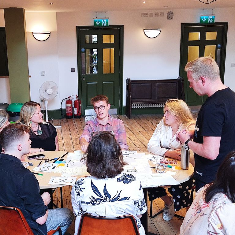 Matt Knibbs facilitating a workshop